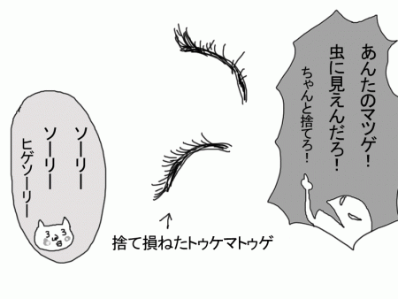 つけまつげのゆくえが